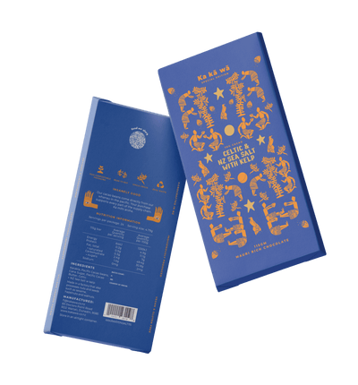 Ka kā wā 70% Celtic +  NZ sea salt with kelp 115 Gram Bar